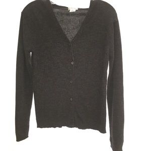 Joan & David. Cardigan. Charcoal Grey. Size 2.